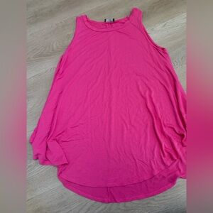 Lane Bryant Sleeveless Swing Tunic Top, 1X 14/16, Pink